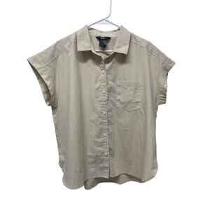 5.11 Tactical Women's Skye Short sleeve shirt button down tan size XL